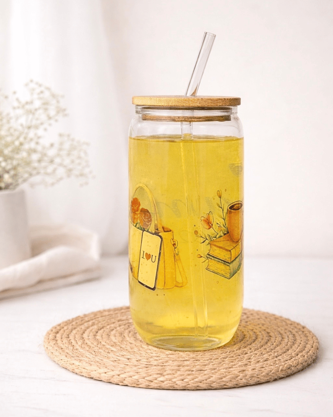 Klares Trinkglas "Mama" 550ml
