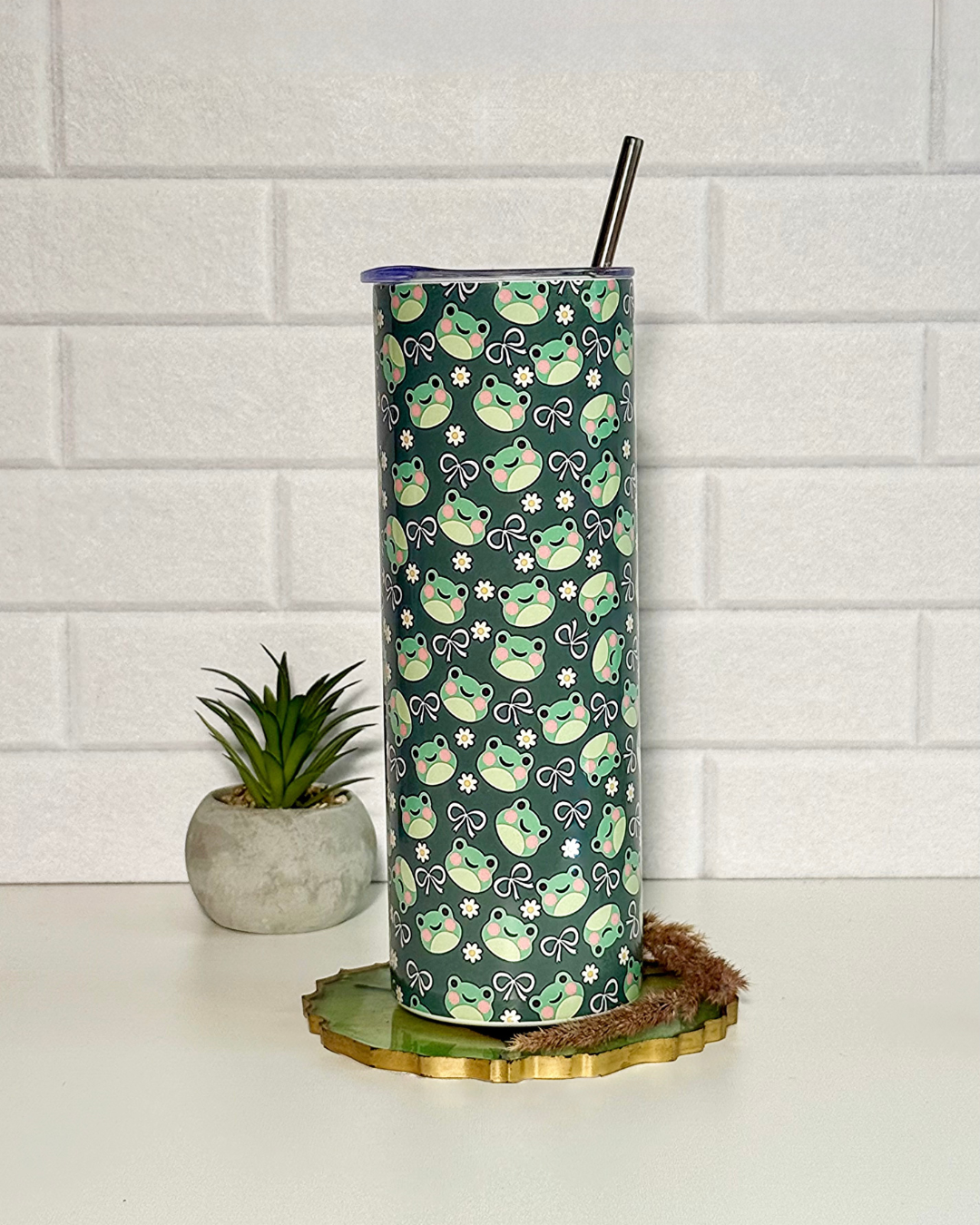 Edelstahl-Trinkbecher "Frösche" 700ml