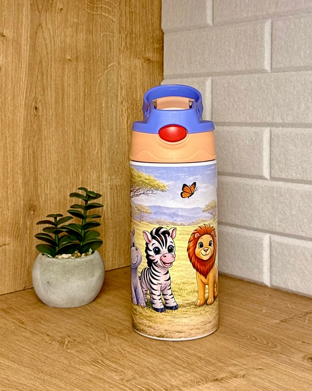 Edelstahl-Kindertrinkflasche "Safari" 360 ml