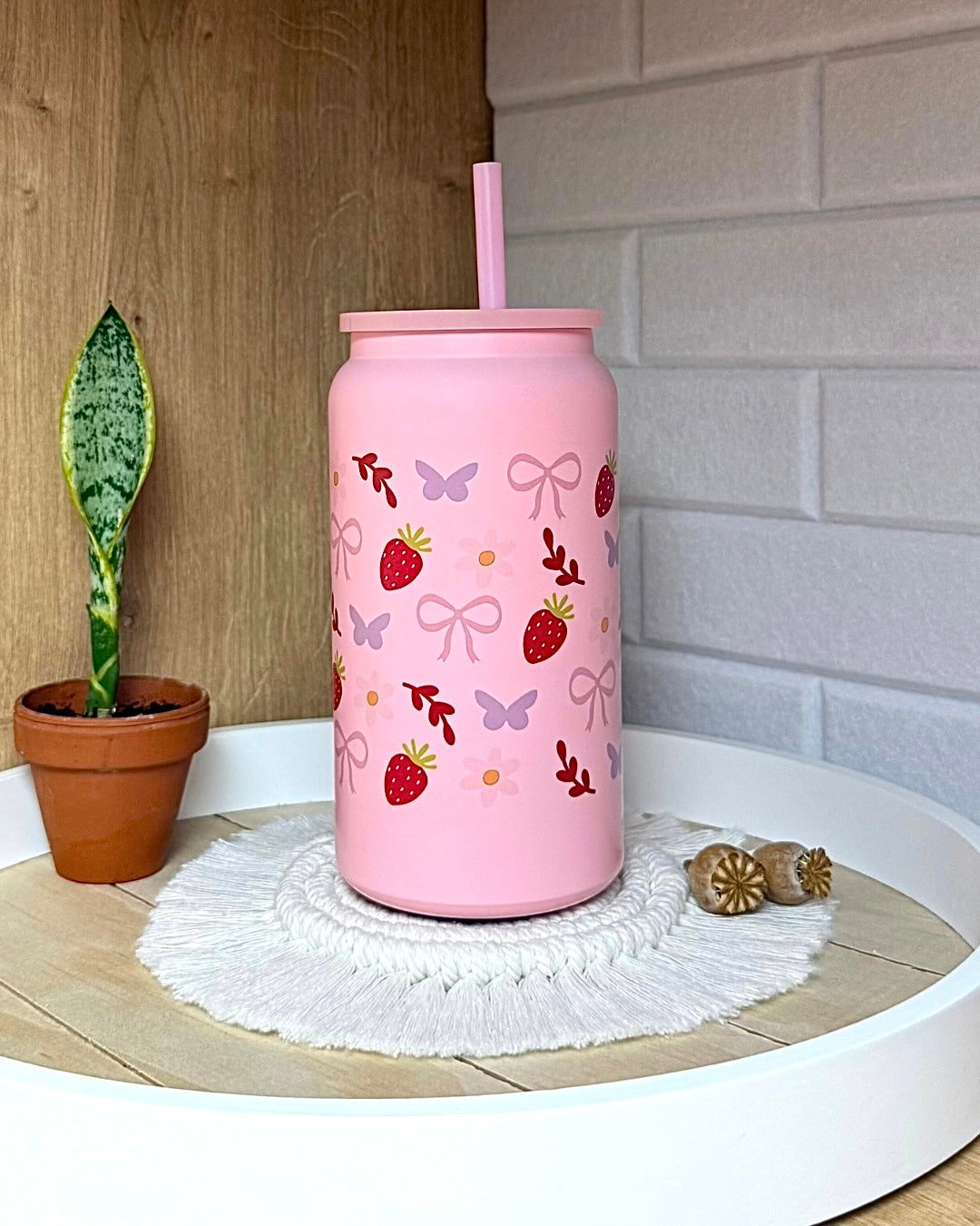 Edelstahl-Trinkbecher "Obstgarten" mit Henkel 500ml