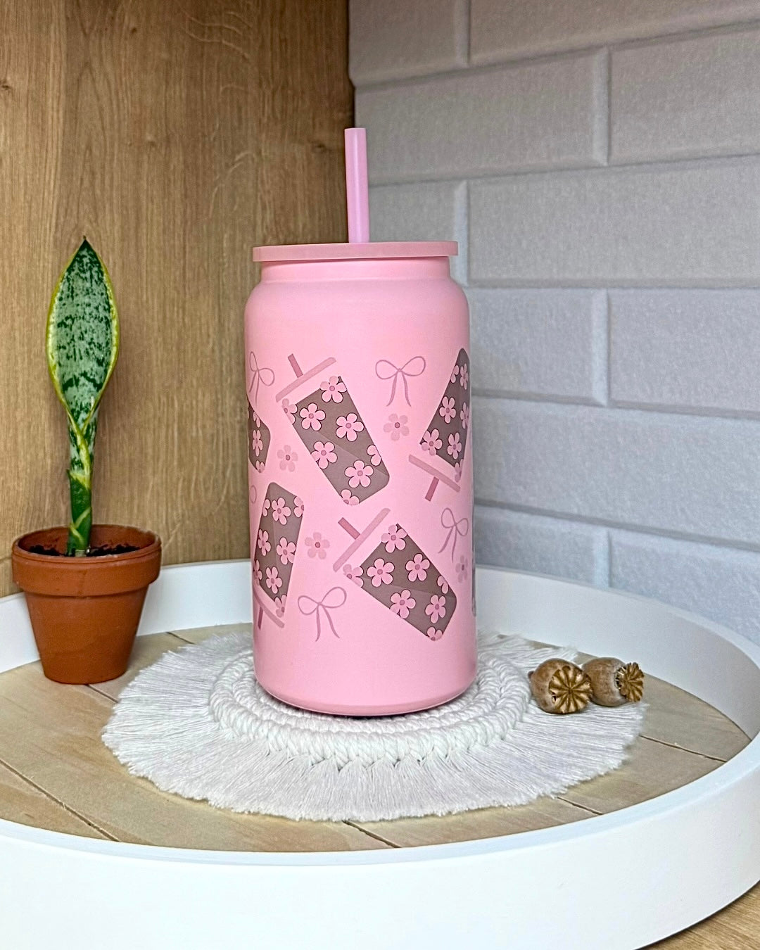 Edelstahl-Trinkbecher "Coffee to go" mit Henkel 500ml