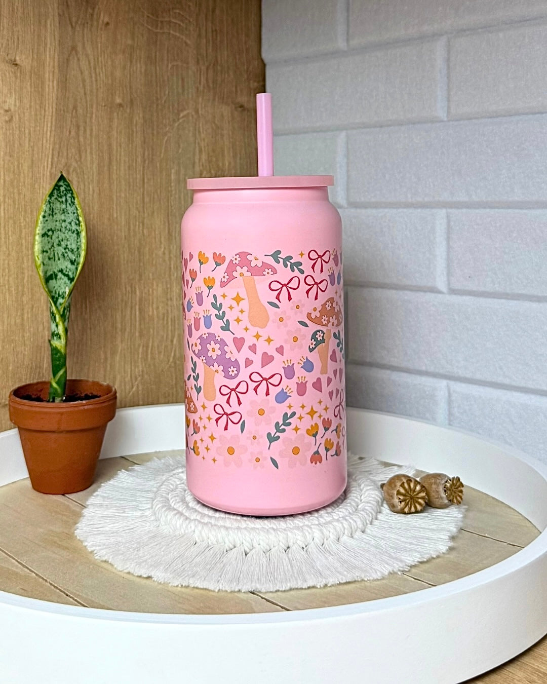 Edelstahl-Trinkbecher "Märchenwald" mit Henkel 500ml