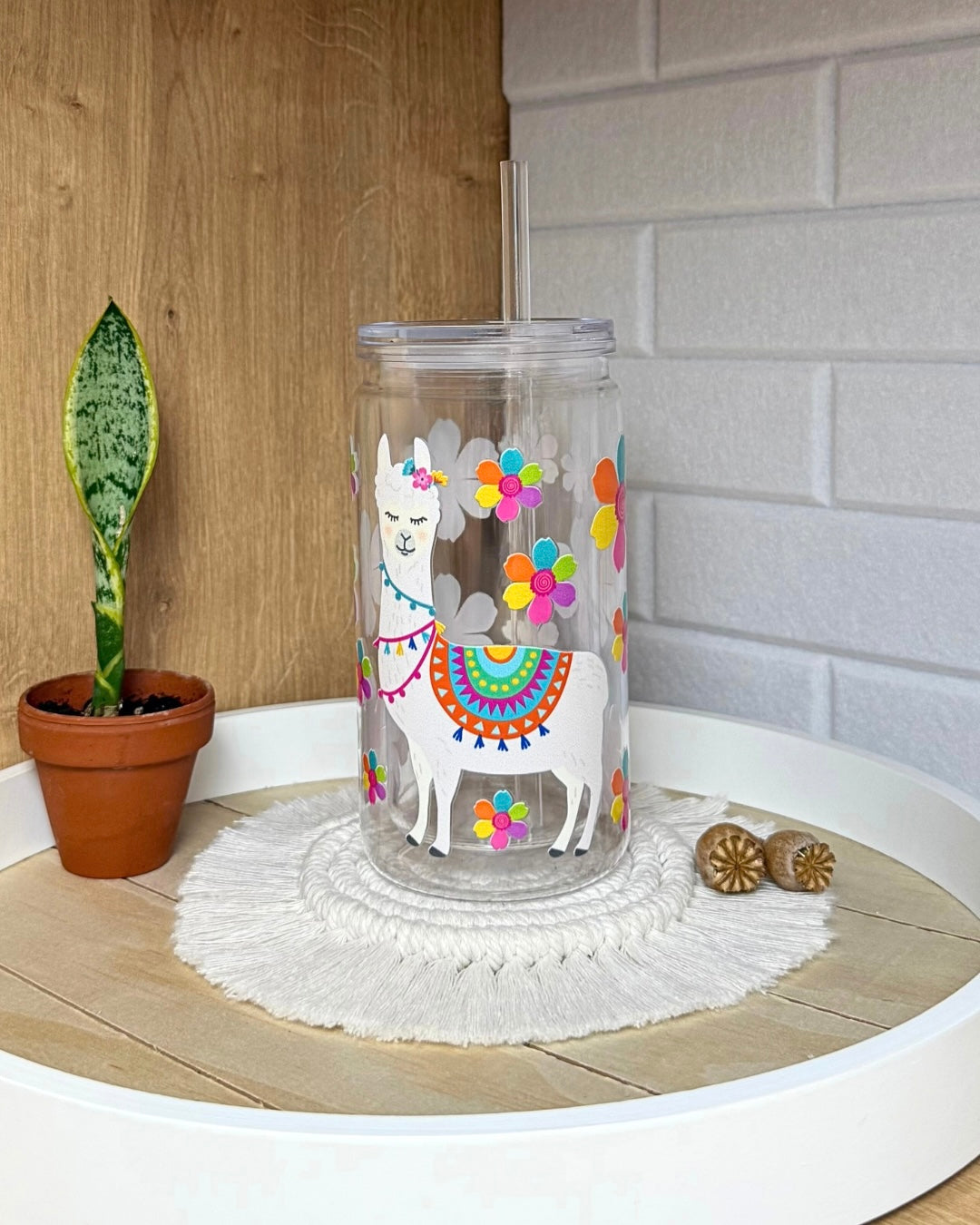 Lavabecher 470ml "Blumenlama"