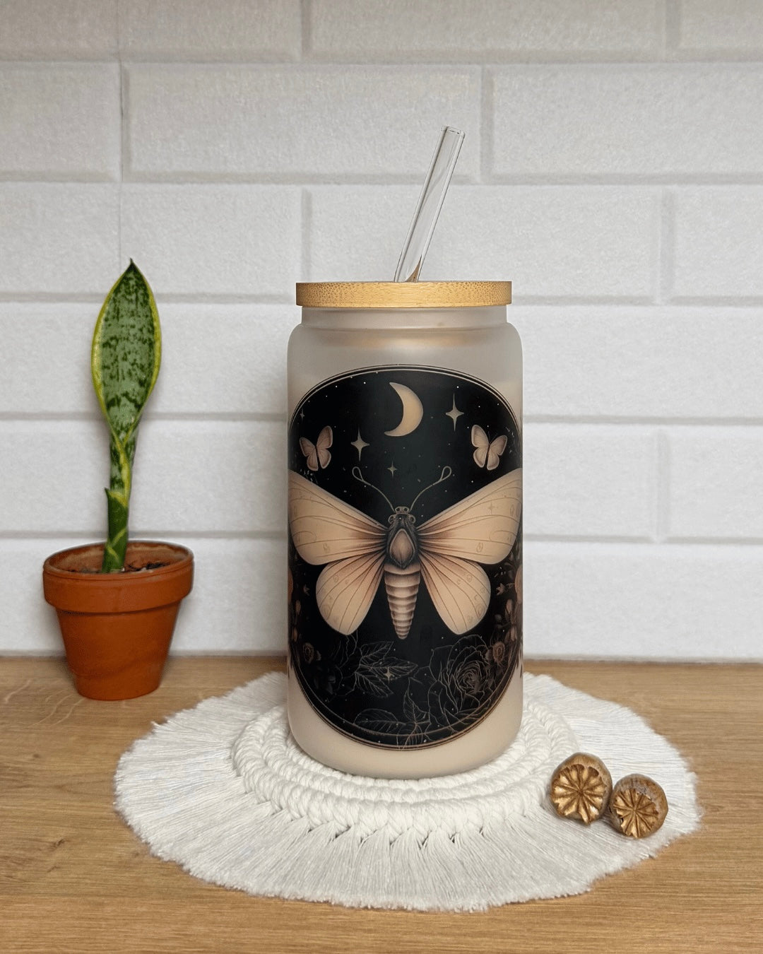 Mattes Trinkglas 550ml "Motte"