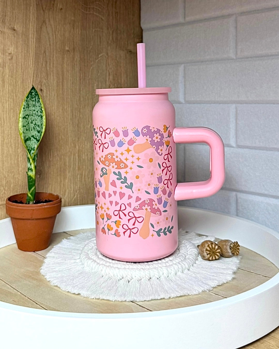 Edelstahl-Trinkbecher "Märchenwald" mit Henkel 500ml