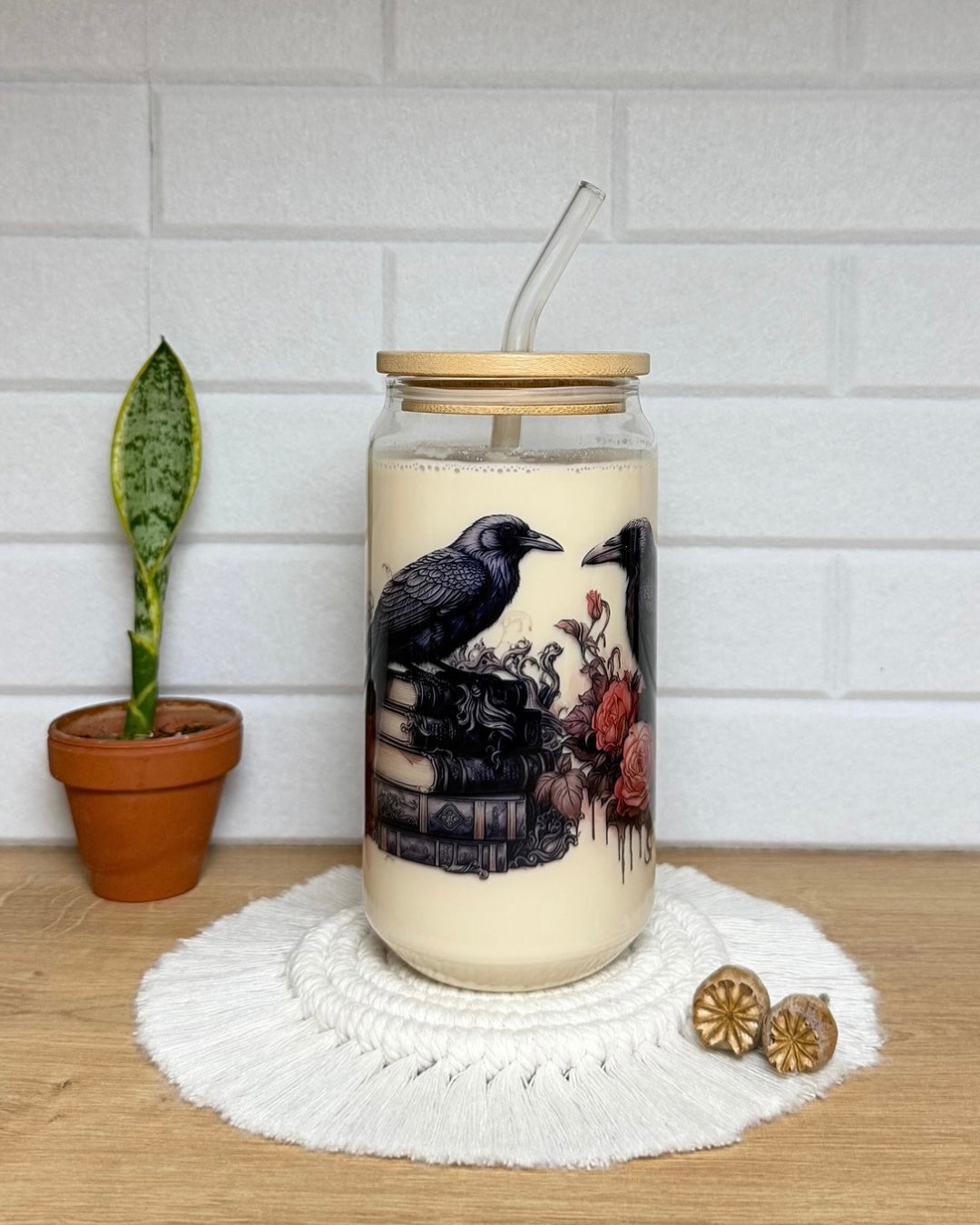 Klares Trinkglas "Raben" 550ml