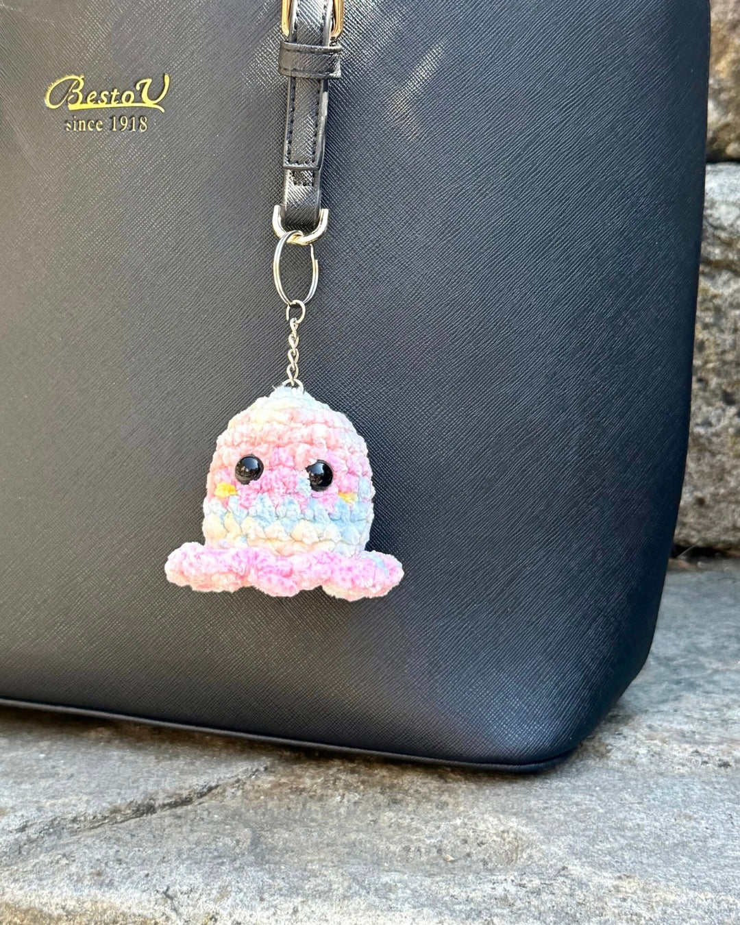 Gehäkelter Schlüsselanhänger: "Oktopus" 🐙