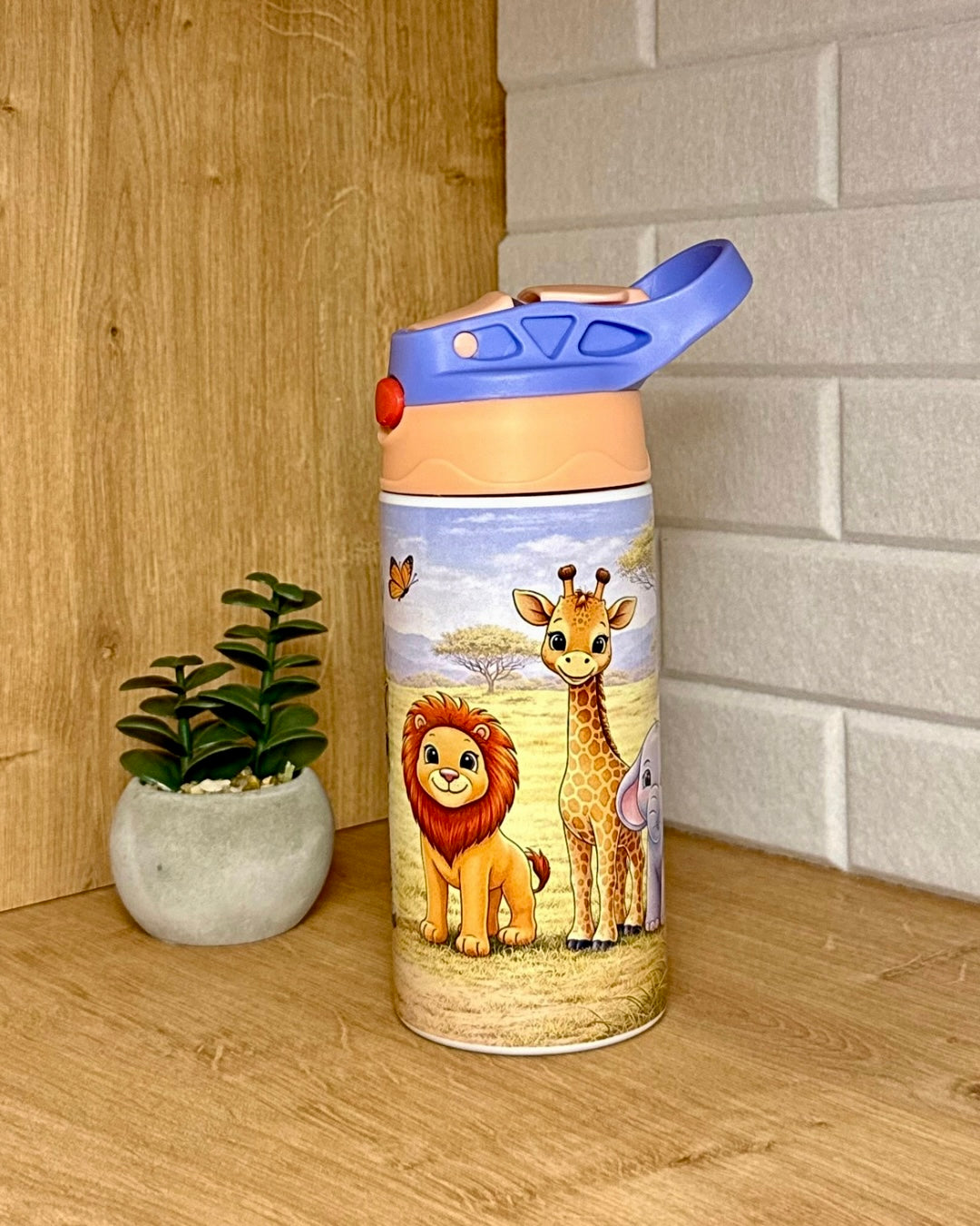Edelstahl-Kindertrinkflasche "Safari" 360 ml