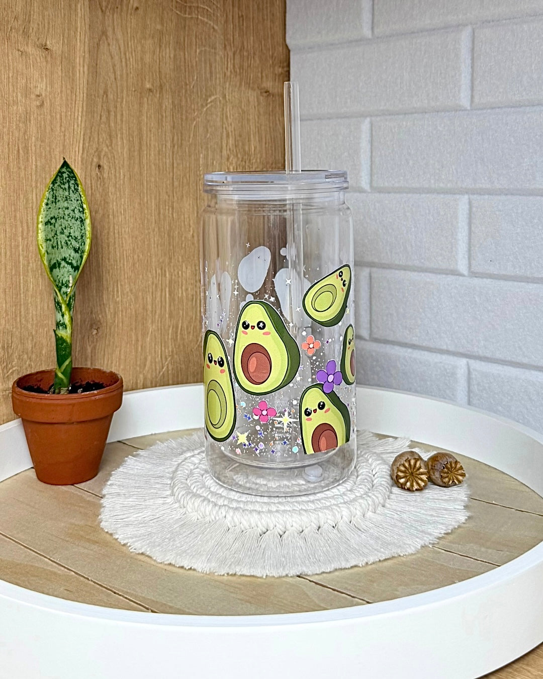 Lavabecher 470ml "Funkelnde Avocados"