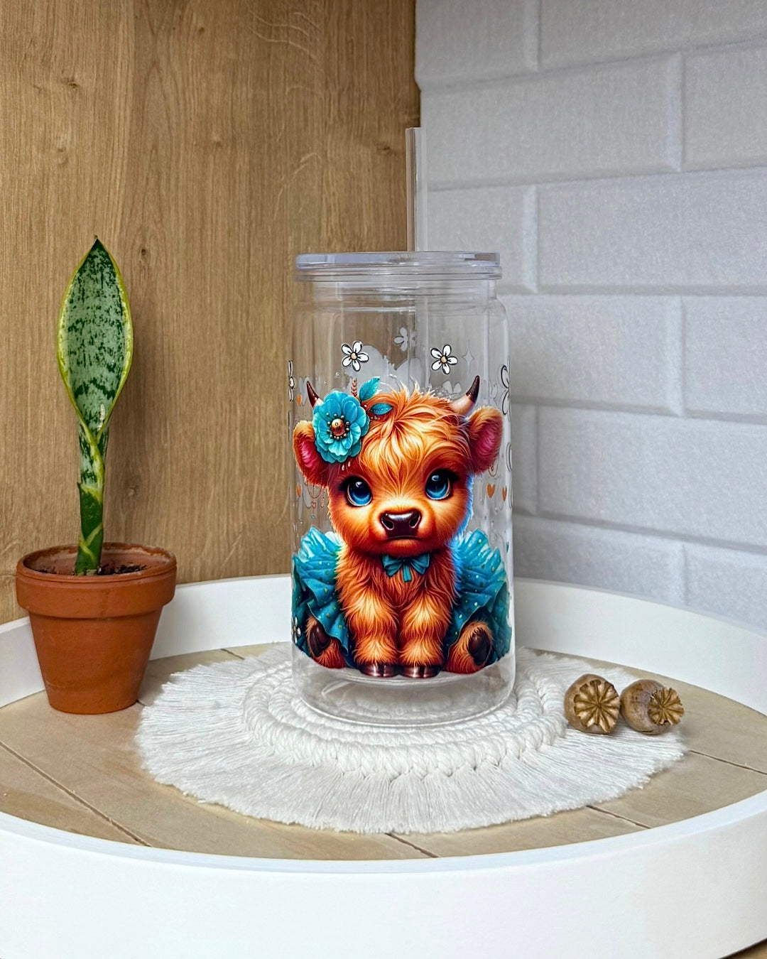 Lavabecher 470ml "Blaue Tutu-Kuh"