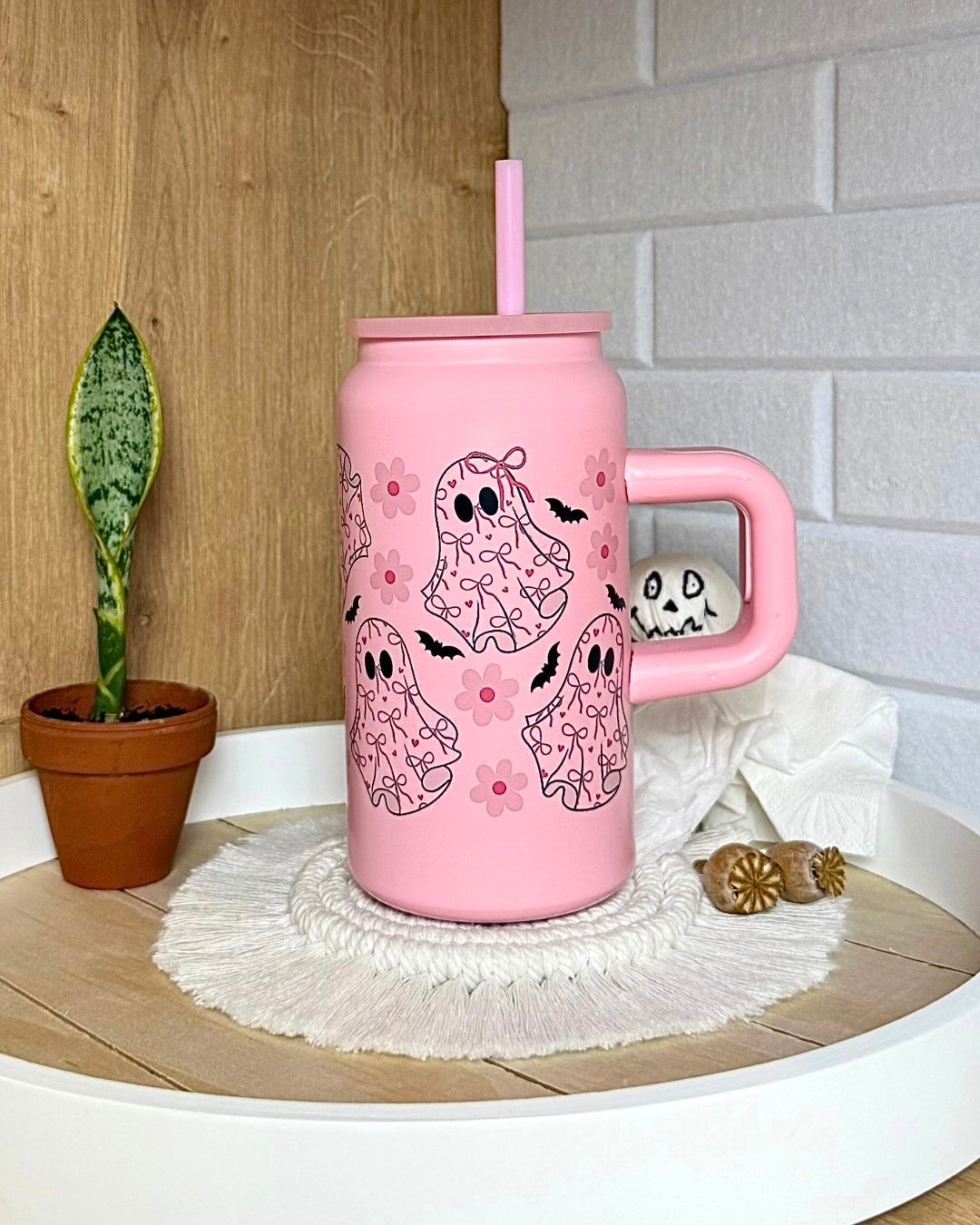 Edelstahl-Trinkbecher "Schleifengespenster" mit Henkel 500ml