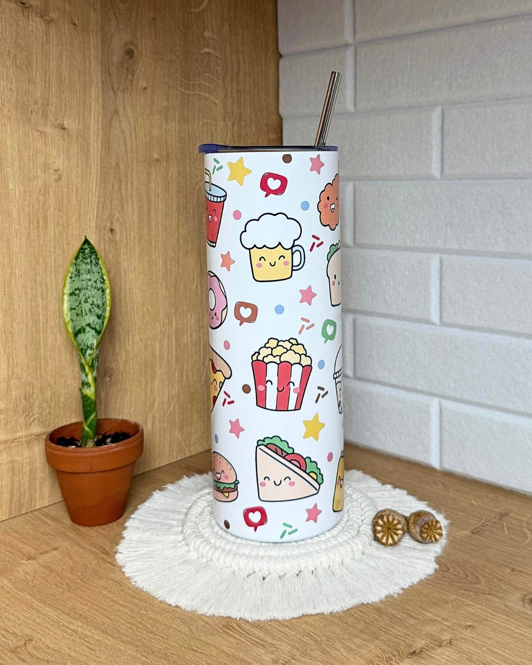 Edelstahl-Trinkbecher "Niedliche Leckereien" 700ml