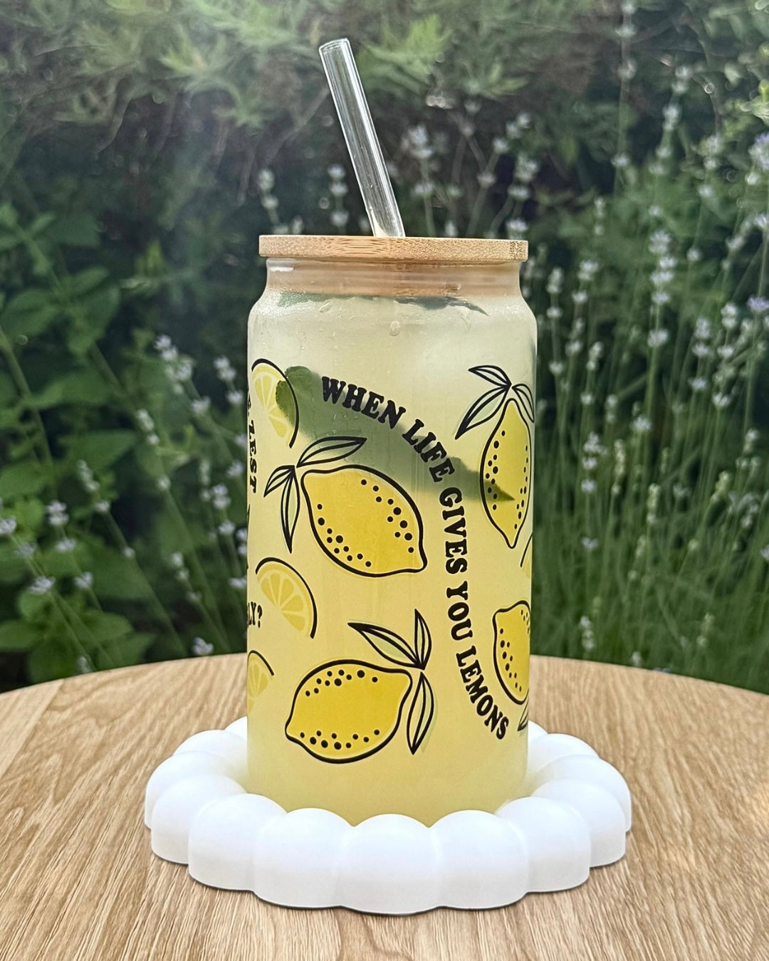 Klares Trinkglas "Zitronenduft" 550 ml