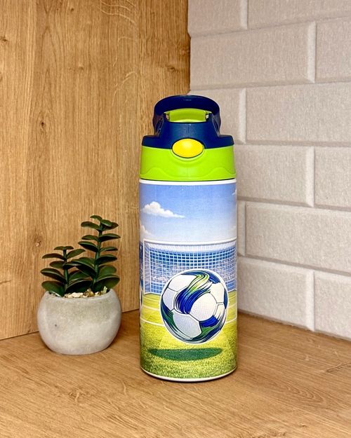 Edelstahl-Kindertrinkflasche "Fußball im Stadion" 360 ml