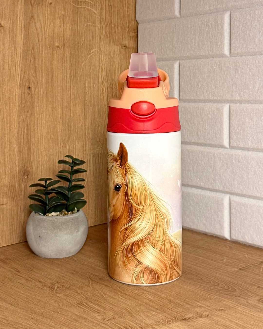 Edelstahl-Kindertrinkflasche "Pferdetraum" 360 ml