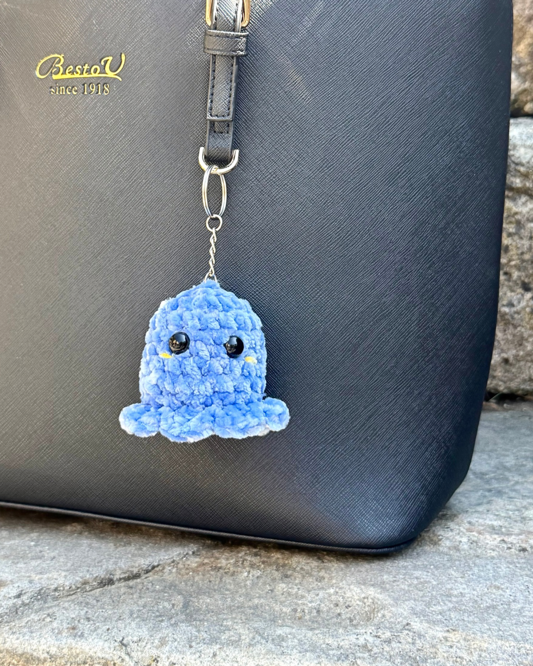 Gehäkelter Schlüsselanhänger: "Oktopus" 🐙