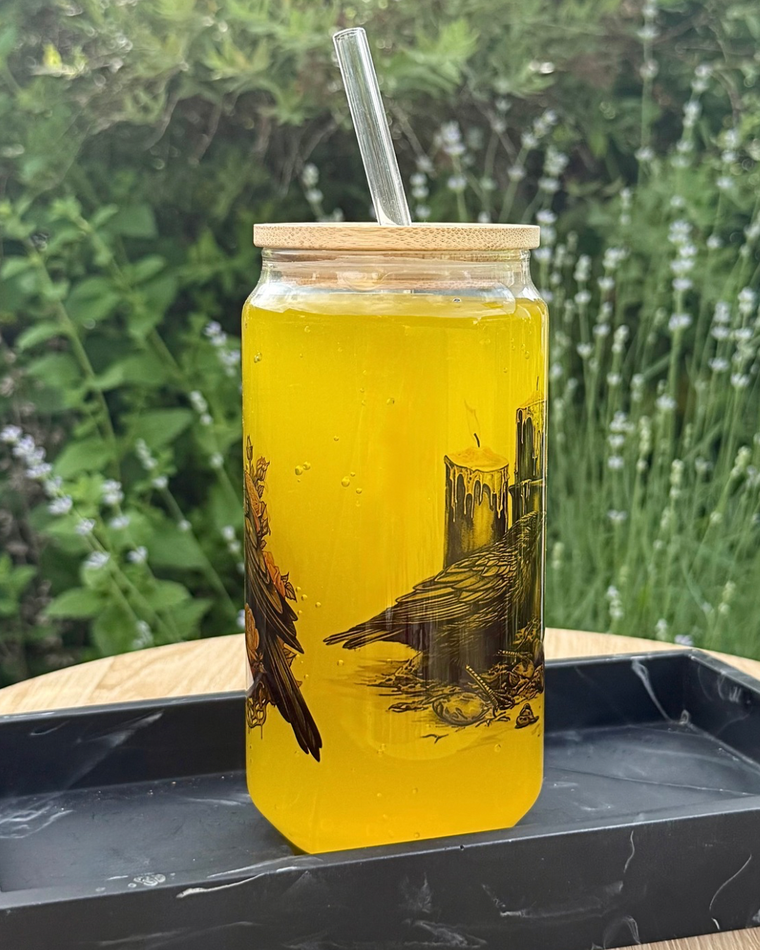 Klares Trinkglas "Raben" 550 ml