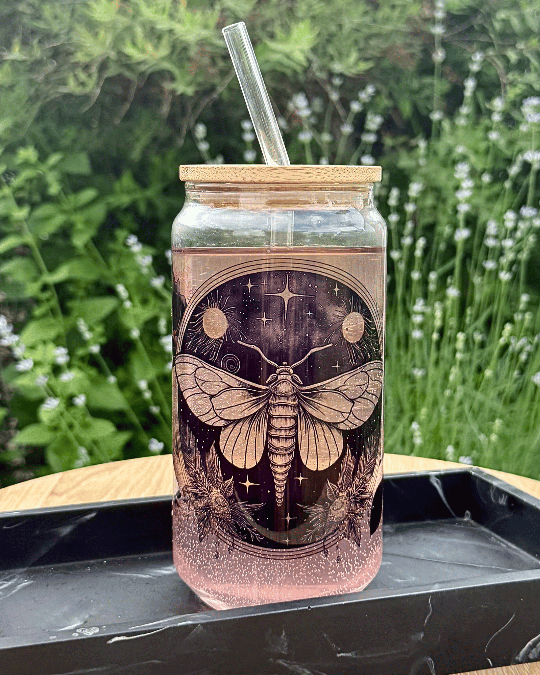 Klares Trinkglas "Motte" 550 ml