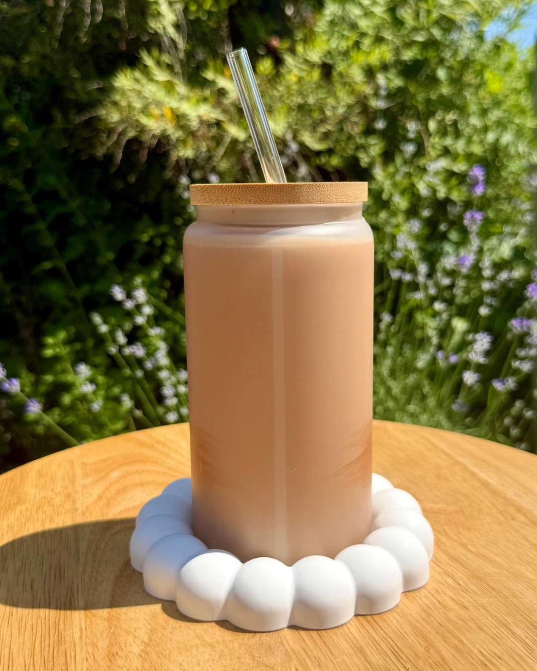 Mattes Trinkglas "Kaffee" 550 ml