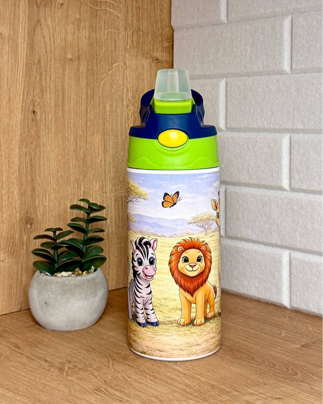 Edelstahl-Kindertrinkflasche "Safari" 360 ml