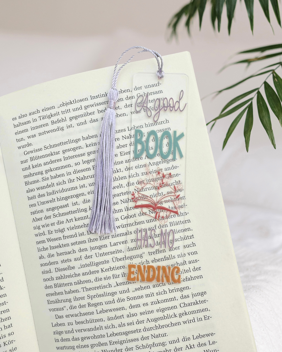 Lesezeichen "Leselust" - Handgemachtes Geschenk für Bücherfreunde