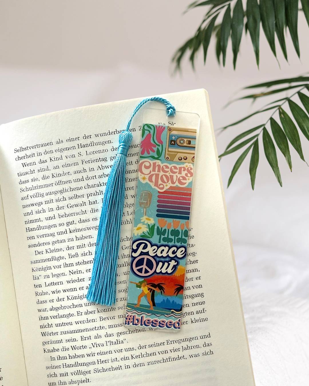 Lesezeichen "Magic Summer" - Handgemachtes Geschenk für Bücherfreunde