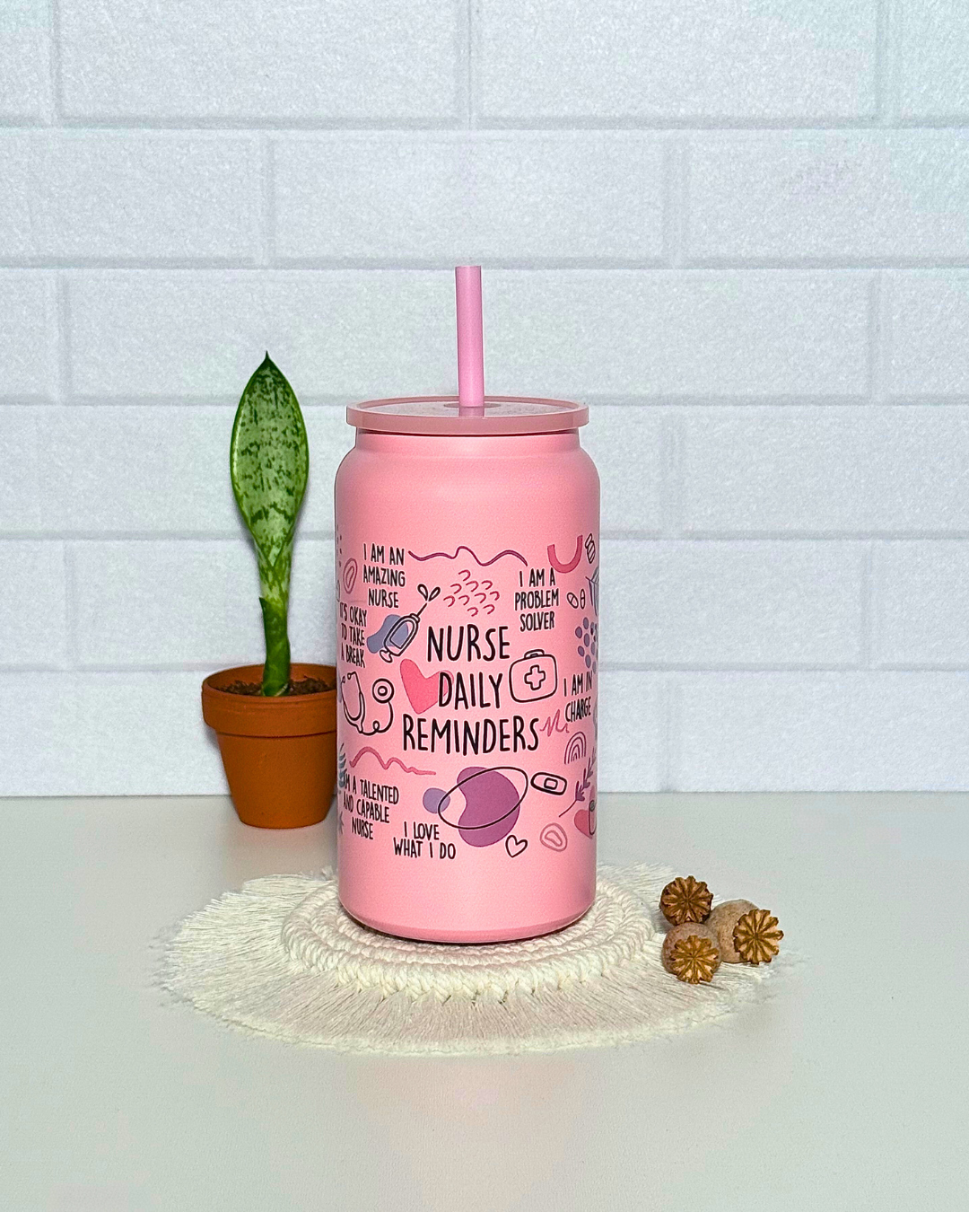 Edelstahl-Trinkbecher "Nurse" mit Henkel 500ml