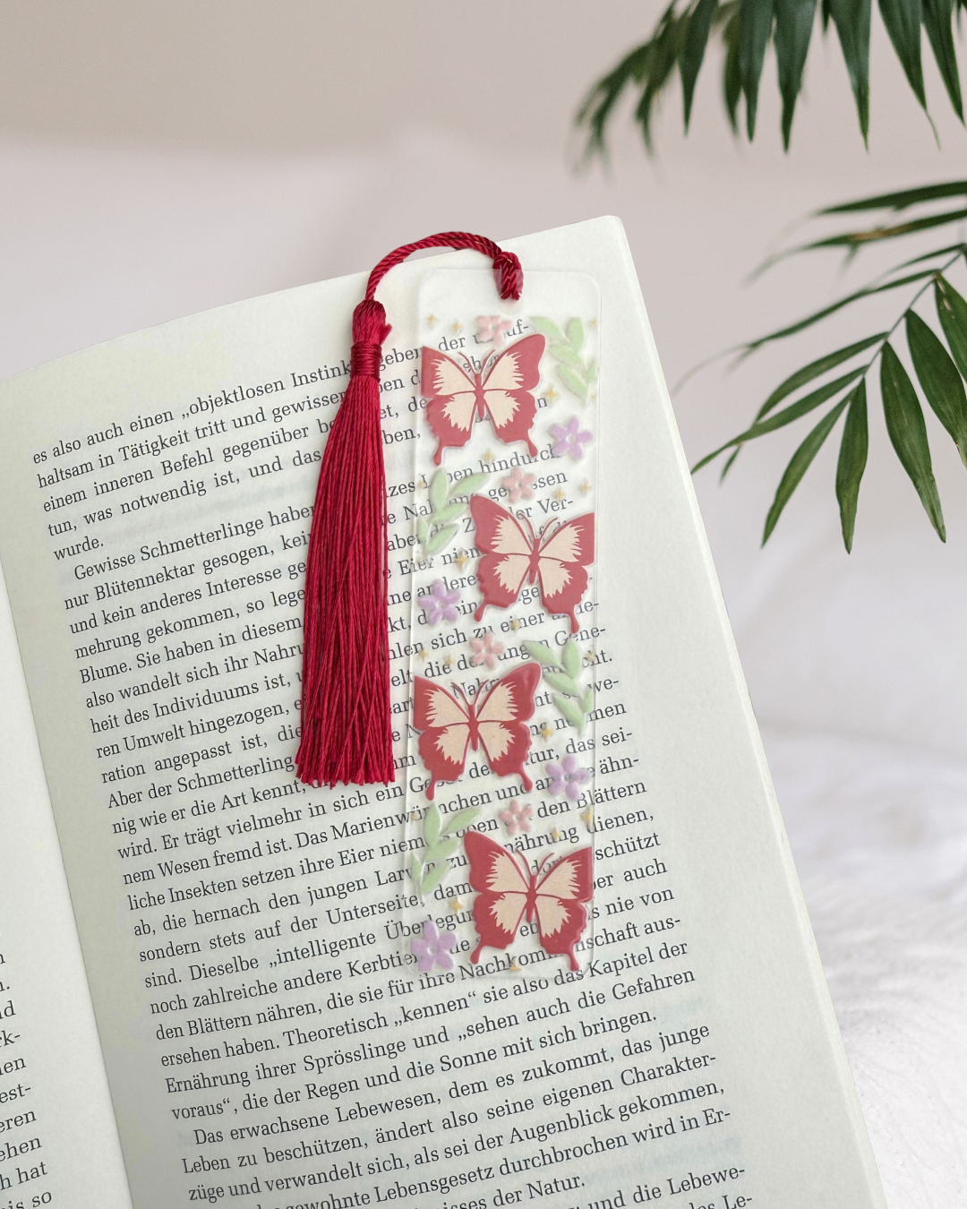 Lesezeichen "Schmetterlingszauber" - Handgemachtes Geschenk für Bücherfreunde